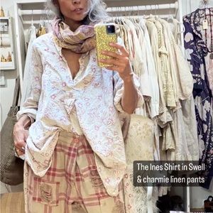 Magnolia Pearl Ines Shirt in color swell NWT